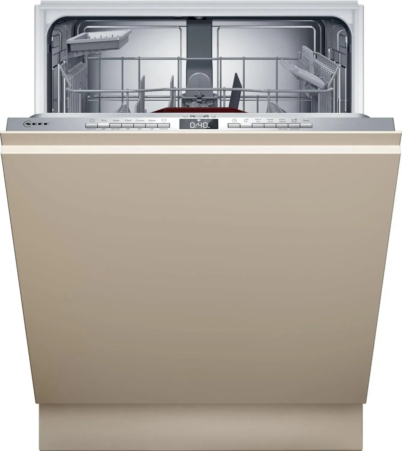 NEFF S155EAX16E Vollintegrierte Geschirrspülmaschine 60 cm mit Besteckkorb und Chef 70°C Programm